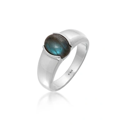 Afbeelding van Kuzzoi Chunky Basic Ring, Heren, Maat: 62, Silber
