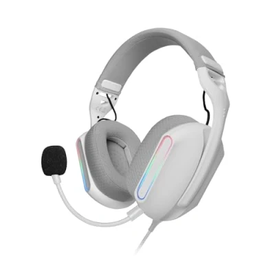Afbeelding van Mars Gaming MH PRO, Headset ARGB Flow, Surround Sound, AIR 3D Oorkussens, Microfoon, PS4, PS5, XBOX ONE, SERIES X S, Switch, Switch 2, Windows, Mac, Smartphone en Tablet, Wit