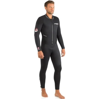 Afbeelding van CRESSI Endurance Man Monopiece Wetsuit 3 mm Heren Dubbel gevoerd Neopreen Zwart 3mm Eendelig voor Duiken en Snorkelen, M/3