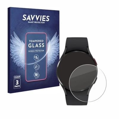 Afbeelding van Savvies Glas Screenprotector voor Samsung Galaxy Watch 4 (40mm) Gehard Beschermglas 9H (3 Stuks)