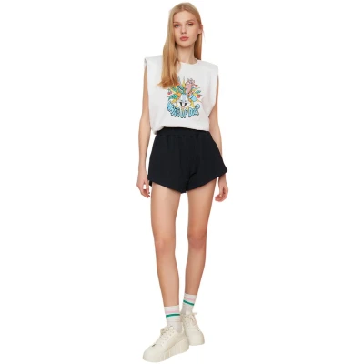 Afbeelding van Trendyol Lichtgroene Gebreide Short Met Hoge Taille Twoss21Sr0086
