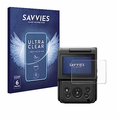 Afbeelding van Savvies (6 Stuks) Schermbeschermer voor Canon PowerShot V10 Screen Protector Ultra Transparant