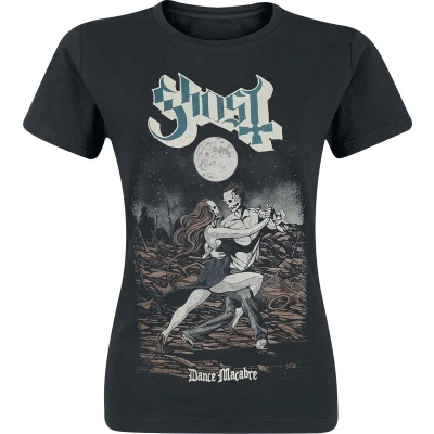 Afbeelding van Ghost Dance Macabre T shirt zwart XXL Katoen Band merch, Bands