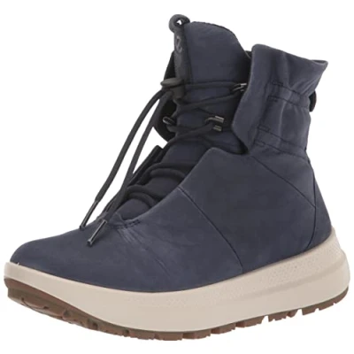 Afbeelding van ECCO Solice W MID GTX PL Veterboots, Dames, Maat: 37, Night sky Nubukleer