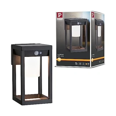 Afbeelding van Paulmann 94572 Marisol Wandlamp op zonne energie Energielabel: G (A G) 5.5 W Warmwit Zwart