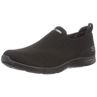 Afbeelding van Skechers Arch Fit Refine Don&#039;T Go Dames Instappers Zwart Maat 41