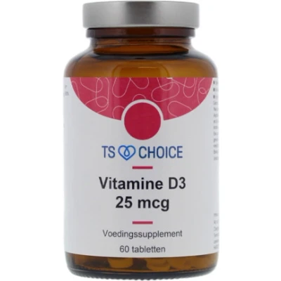 Afbeelding van TS Choice Vitamine D3 25 mcg Tabletten