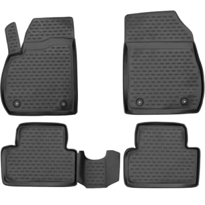 Afbeelding van ELEMENT, Rubbermatten voor CITROEN C1, 2010, 4 delig, Zwart, Voertuigspecifiek