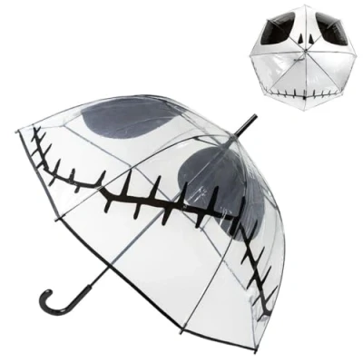 Afbeelding van Paraplu The Nightmare Before Christmas Transparant 60 cm Zwart PoE