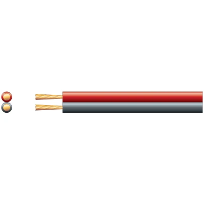 Afbeelding van Mercury Figuur 8 Power/Speaker Kabel Rood &amp; Zwart 130 x 0.18mmØ 50m
