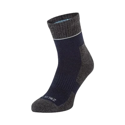 Afbeelding van SEALSKINZ Bircham Waterdichte Morston Solo sneldrogende enkelsokken voor alle weersomstandigheden, marineblauw/mergelgrijs/crèmekleurig, M