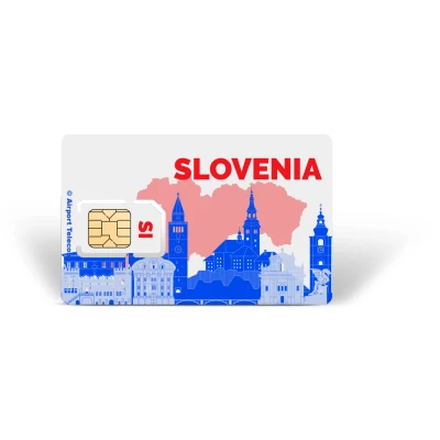 Afbeelding van eSIM Slovenië Unlimited 14 Dagen Data Prepaid Met Snel 4G/5G Internet En Bellen Op Reis In Europa Airport Telecom