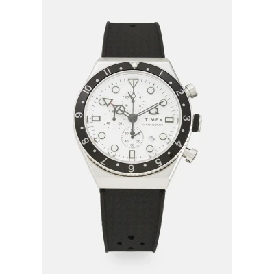 Afbeelding van Timex MENS Q Chronograaf, Heren, Maat: One Size, Black/white