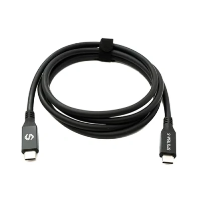 Afbeelding van System S USB4 150 cm kabel type C stekker naar 40 Gbit/s 240 W USB 4.0 adapter