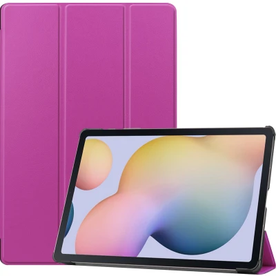 Afbeelding van Tablet hoes geschikt voor Samsung Galaxy Tab S7 Plus (2020) Tri Fold Book Case Paars
