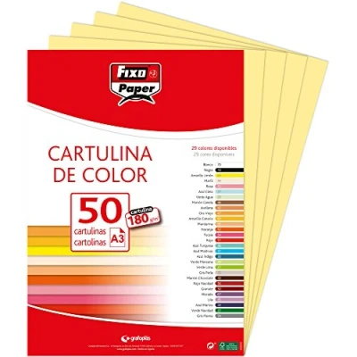 Afbeelding van Fixo Paper 11120363 karton, DIN A3, citroengeel, 50 stuks