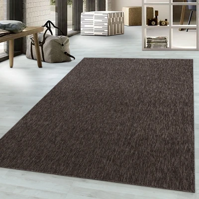 Afbeelding van Effen Vloerkleed Laagpolig Bruin 140x200 cm