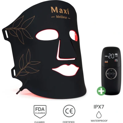 Afbeelding van Maxi Meilleur LED gezichtsmasker lichttherapie gezicht anti aging masker