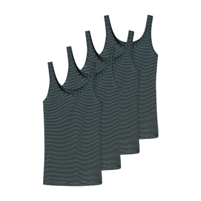 Afbeelding van Schiesser 4ER PACK Essentials Hemd, Dames, Maat: 42, Nachtblau