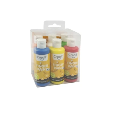 Afbeelding van Vingerverf Creall Happy Ingredients 6 kleuren à 80ml
