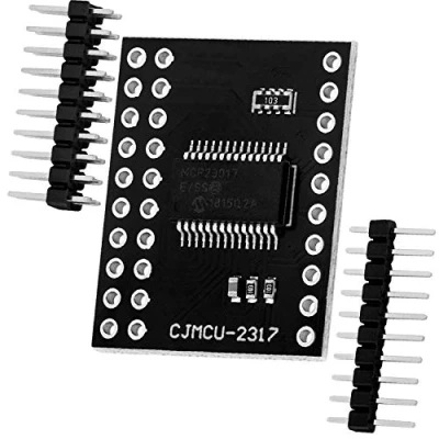 Afbeelding van AZDelivery MCP23017 16 bit Bidirectional I/O Port Expander met I2C Serial Interface Module compatibel Arduino inclusief E Book!