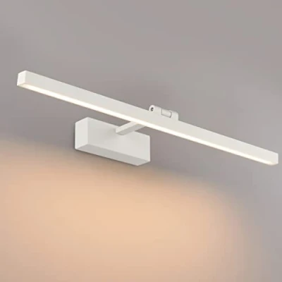 Afbeelding van Klighten LED spiegellamp badkamer 61cm, 180 graden draaibare wandlamp voor IP44, 18W 1170 lumen, badkamerlamp muur aluminium, warm wit 3000K,