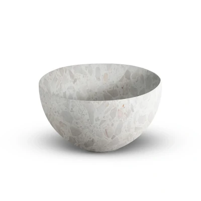 Afbeelding van LoooX Sink Ceramic Small Waskom / fontein 23cm rond terrazzo beige