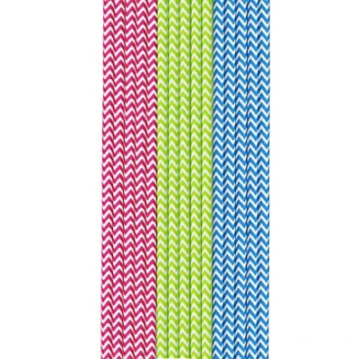 Afbeelding van Duni Papieren Rietjes 50 Stuks Rood/Groen/Blauw