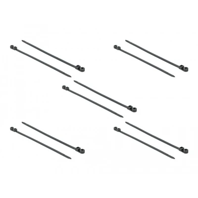 Afbeelding van Tie wraps met montagegat 300 x 7,6mm zwart 10 stuks