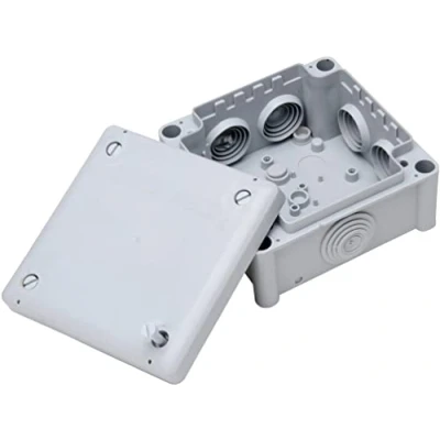 Afbeelding van Kopp aansluitdoos opbouw, voor vochtige ruimtes, 102 x 55 mm, IP66, met 7 kabelinvoeringen M25, grijs, 351101049