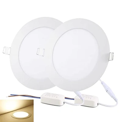 Afbeelding van NRGDILY LED Inbouwspots 9mm Ultra Slim, 9W 810lm Downlights, Warm White 3000K, Ronde Plafondspots voor Hal Keuken Woonkamer, 2 Pak
