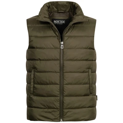 Afbeelding van INDICODE JEANS Bodywarmer &#039;Gibbon&#039; kaki