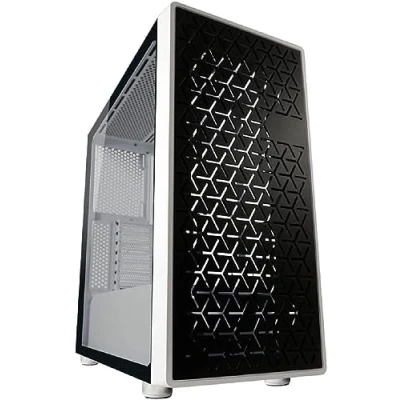 Afbeelding van LC POWER® Gacrux Midi Tower ATX PC Case Computer Behuizing Game Gehard Glas Wit