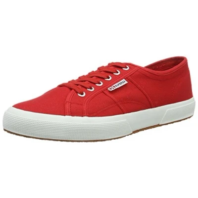 Afbeelding van Superga 2750 Cotu Classic uniseks volwassene Sneaker,Red White,35 EU