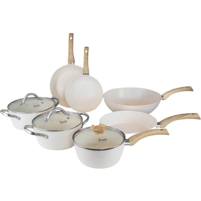 Afbeelding van By C&amp;P Go Ivory Pannenset 7 delig