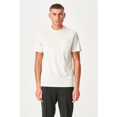 Afbeelding van T shirt met zak gebroken wit