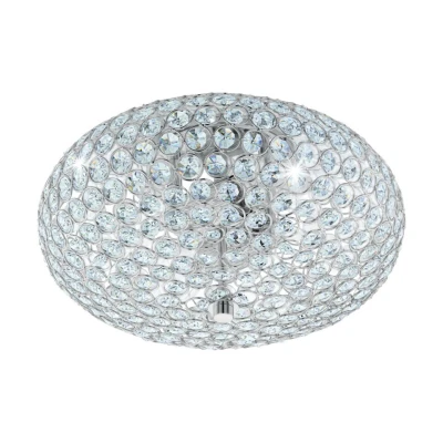 Afbeelding van EGLOÂ ClementeÂ Â PlafondlampÂ 2Â LichtsÂ Ã ̃350mm.Â ChroomÂ Helder