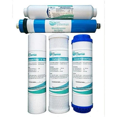Afbeelding van 5 fase omgekeerde osmose waterfilter vervanging filterset