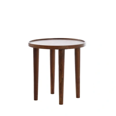 Afbeelding van Light&amp;living Bijzettafel Ø49x49 cm QIANO acacia hout