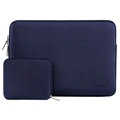 Afbeelding van MOSISO Laptophoes Compatibel met MacBook Air/Pro Retina, 13 13.3&quot; Notebook, Pro 14&quot; 2022 2021 M1 Pro/M1 Max A2442, Neopreen Rugzakhoes Kleine Hoes, Marineblauw