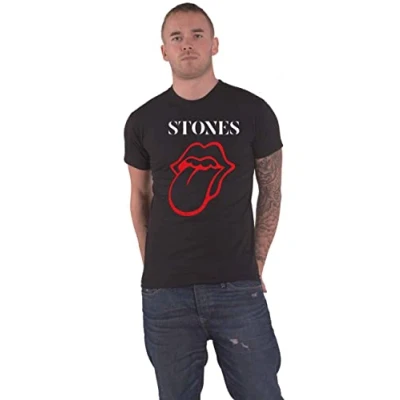 Afbeelding van The Rolling Stones Sixty Classic Vintage Tongue Heren T shirt L Zwart