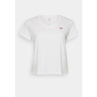 Afbeelding van Levi&#039;s Plus T shirt met logo wit/rood