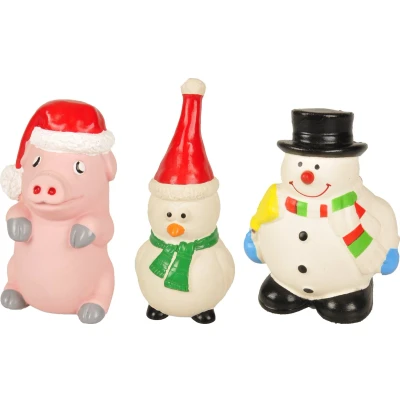 Afbeelding van Hondenspeelgoed Latex kerst
