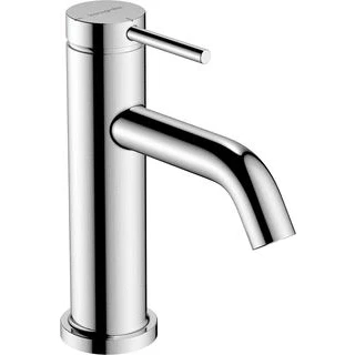Afbeelding van Hansgrohe tecturis s 1 gats wastafelkraan 80 coolstart met pop up trekwaste vaste uitloop voorsprong 10 8cm chroom 73305000