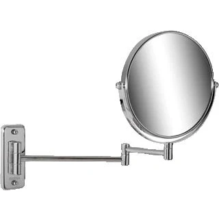 Afbeelding van Geesa mirror scheerspiegel 2 armig normaal en 5x vergrotend doorsnede 200 mm 911076