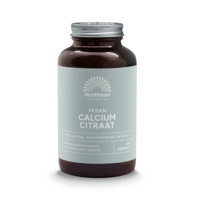 Afbeelding van Mattisson HealthStyle Calcium Citraat Capsules 120VCP