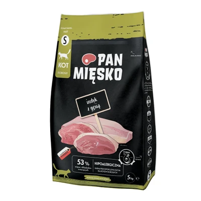Afbeelding van 5kg Pan Mięsko Kat Kalkoen met gans Small droogvoer voor katten