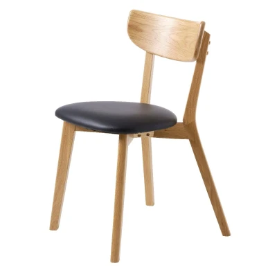 Afbeelding van Nordic Home Oakley eetkamerstoel Hout naturel