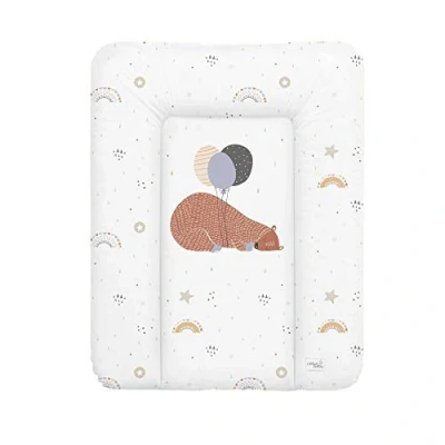 Afbeelding van Ceba Baby® Zachte aankleedkussen, 50 x 70 cm, babyaankleedkussen, voor jongens en meisjes, waterdicht, afwasbaar onderhoudsvriendelijk, Oeko Tex® standaard 100, Made in EU, Big Bear