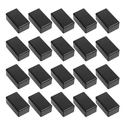 Afbeelding van LONGHAO 20 stuks aansluitdoos, elektrische waterdichte elektronische projectbox, IP65 ABS voor projecten, voedingen, studentenprojecten (zwart)